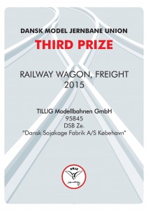 DIPLOMER 6, Rail Wagon Frieght, Third Prize, TILLIG Modellbahnen GmbH